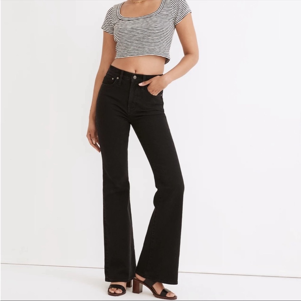 Madewell perfect vintage flare jeans Sherwood wash black new